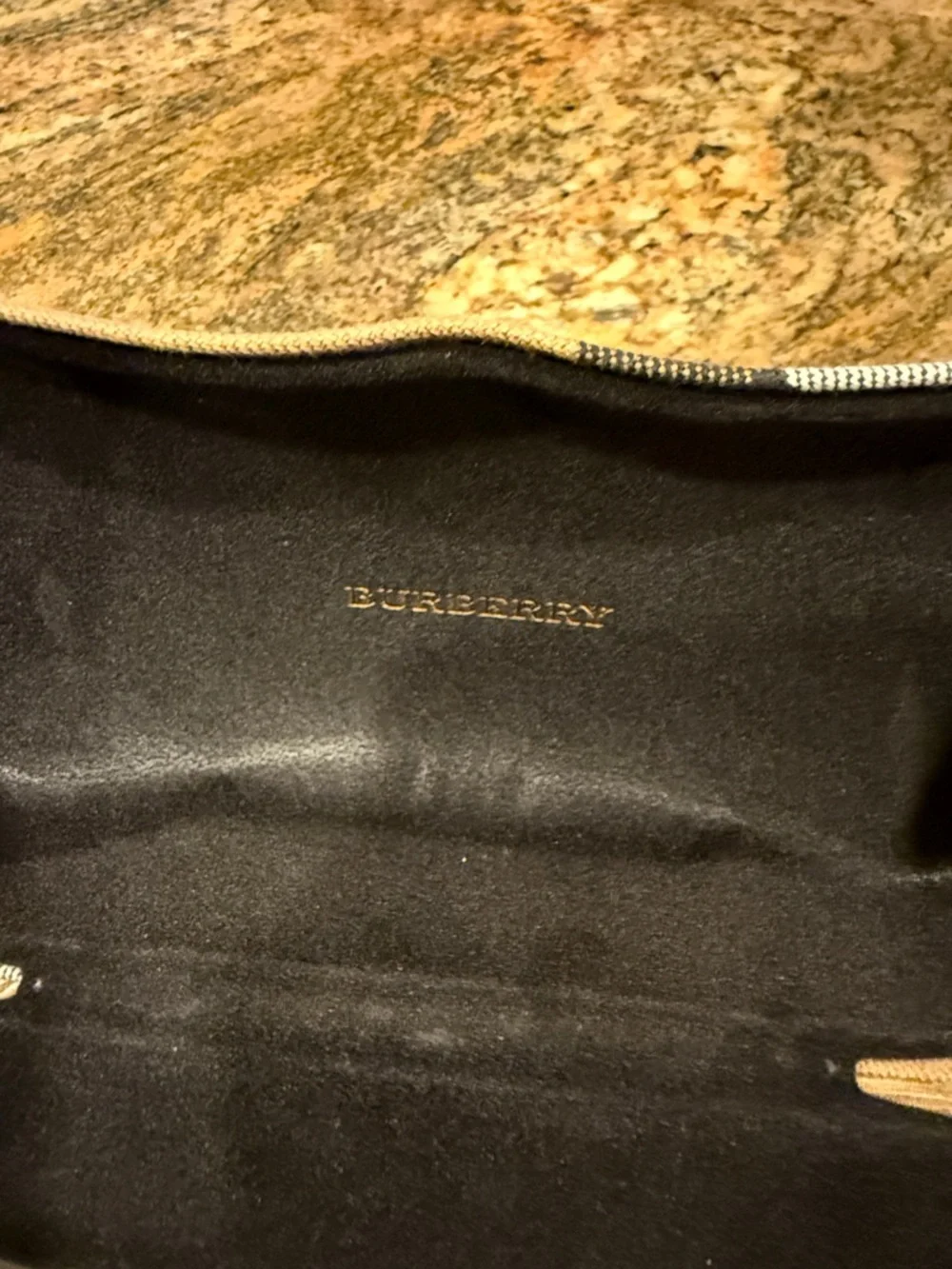 Burberry Black Women's Sunglasses with embossed frames. - Picture 6 of 8